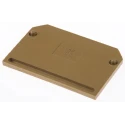Weidmüller SAK Series End Cover for DIN Rail Terminal Blocks, KrG Material, ATEX Certified, Yellow Beige 0191320000