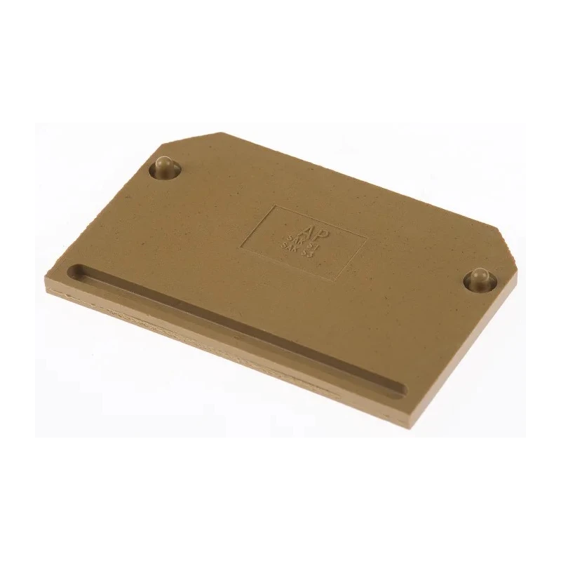 Weidmüller SAK Series End Cover for DIN Rail Terminal Blocks, KrG Material, ATEX Certified, Yellow Beige 0191320000