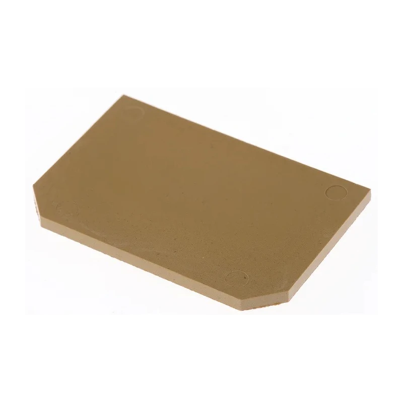 Weidmüller SAK Series End Cover for DIN Rail Terminal Blocks, KrG Material, ATEX Certified, Yellow Beige 0191320000