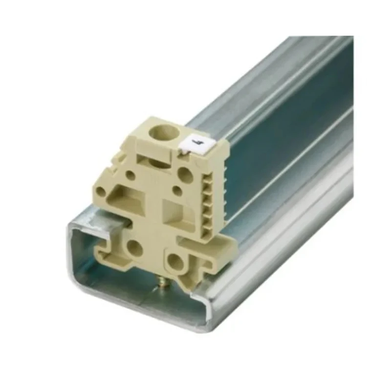 Weidmüller EWK Series End Stop for Use with DIN Rail Terminal Blocks, ATEX, Polyamide 66, Beige 0206160000