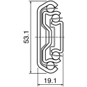 Accuride Steel Telescopic Slide, 483 mm Depth, 2U Rack Unit, 66kg Max Load DZ3307-0018