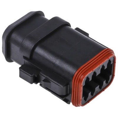 Deutsch Plastic 8 Way Automotive Connector Housing Black 1.35mm DT068SA-CE12