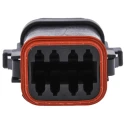 Deutsch Plastic 8 Way Automotive Connector Housing Black 1.35mm DT068SA-CE12
