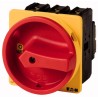 Eaton 3-Pole Flush Isolator Switch, IP65, 63A, 30 kW, 440V AC, Panel Mount, Red Handle IP65