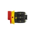 Eaton 3-Pole Flush Isolator Switch, IP65, 63A, 30 kW, 440V AC, Panel Mount, Red Handle IP65