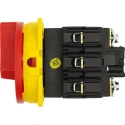 Eaton 3-Pole Panel Mount Isolator Switch, IP65, 32A, 55 kW, Red Handle, P3-100 Series 