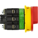 Eaton 3-Pole Panel Mount Isolator Switch, IP65, 32A, 55 kW, Red Handle, P3-100 Series 