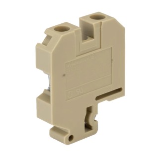 Weidmüller SAK Series Feed Through Terminal Block Brown, 10mm² Cable CSA, 1-Level, Screw Termination, 57A 0110060000