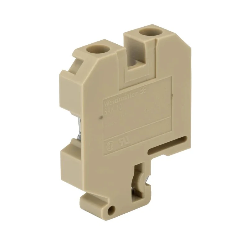 Weidmüller SAK Series Feed Through Terminal Block Brown, 10mm² Cable CSA, 1-Level, Screw Termination, 57A 0110060000