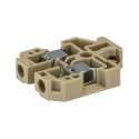 Weidmüller SAK Series Feed Through Terminal Block Brown, 10mm² Cable CSA, 1-Level, Screw Termination, 57A 0110060000