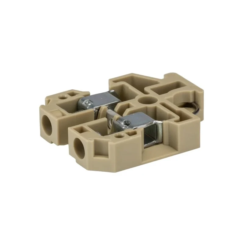 Weidmüller SAK Series Feed Through Terminal Block Brown, 10mm² Cable CSA, 1-Level, Screw Termination, 57A 0110060000