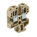 Weidmüller SAK Series Feed Through Terminal Block Brown, 10mm² Cable CSA, 1-Level, Screw Termination, 57A 0110060000