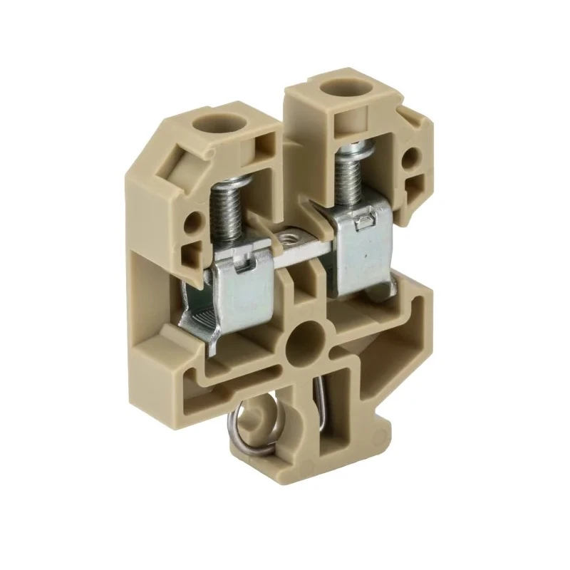 Weidmüller SAK Series Feed Through Terminal Block Brown, 10mm² Cable CSA, 1-Level, Screw Termination, 57A 0110060000