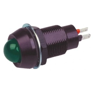Marl 651 Series Green Panel Mount Indicator, 230V AC, 3mA, IP67, LED Panel Indicator 651-114-76-08