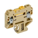 Weidmüller SAKR Series Test Disconnect Terminal Block Beige Yellow 4mm² 1-Level Screw 0412160000