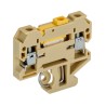 Weidmüller SAKR Series Test Disconnect Terminal Block Beige Yellow 4mm² 1-Level Screw 0412160000