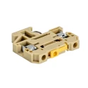 Weidmüller SAKR Series Test Disconnect Terminal Block Beige Yellow 4mm² 1-Level Screw 0412160000