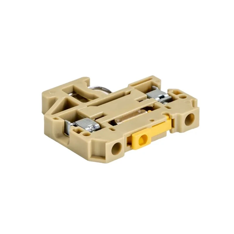 Weidmüller SAKR Series Test Disconnect Terminal Block Beige Yellow 4mm² 1-Level Screw 0412160000