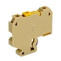Weidmüller SAKR Series Test Disconnect Terminal Block Beige Yellow 4mm² 1-Level Screw 0412160000