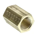 Legris Pneumatic Brass Pipe Fitting Threaded Coupler Female G 1/4 in to Female G 1/4 in 0155 13 13