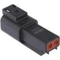 Deutsch DT Automotive Connector Female Black Cable 2 Way Crimp Termination DT04-2P-CE02