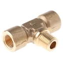 Legris Pneumatic Fitting Brass Pipe Fitting Branch Tee Female G 1/4 in to Female BSPP 1/4 in 0158 13 13