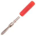 Weidmüller Red Male Test Connector Adapter 0180400000, Plug-In Connector, RoHS Compliant, Germany