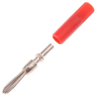 Weidmüller Red Male Test Connector Adapter 0180400000, Plug-In Connector, RoHS Compliant, Germany