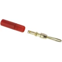 Weidmüller Red Male Test Connector Adapter 0180400000, Plug-In Connector, RoHS Compliant, Germany