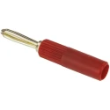 Weidmüller Red Male Test Connector Adapter 0180400000, Plug-In Connector, RoHS Compliant, Germany
