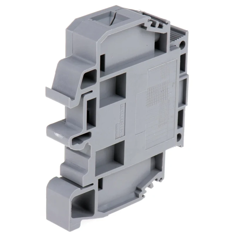 Entrelec M Series 1-Level Fused DIN Rail Terminal Grey, 10mm², 6mm², Screw Termination, 750V, 10A 1SNA115377R2400