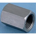 Legris Pneumatic Stainless Steel Pipe Fitting Straight Hexagon Coupler Female G 3/8 in x Female G 3/8 in 1855 17 17