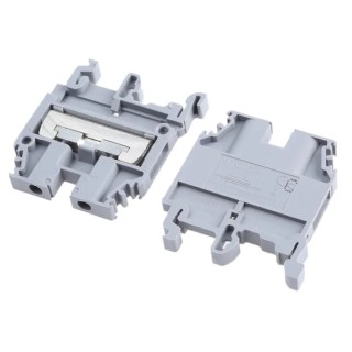 Entrelec SNA Series DIN Rail Terminal Block Grey 4mm² 1-Level Screw 500V AC 30A 1SNA115206R2200