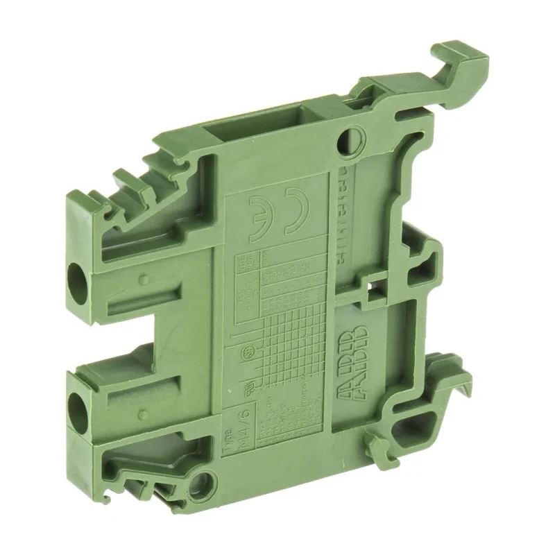 Entrelec SNA Series DIN Rail Terminal Block Green, 4mm² Cable CSA, 1-Level, Screw Termination, 32A Current 1SNA105001R2700