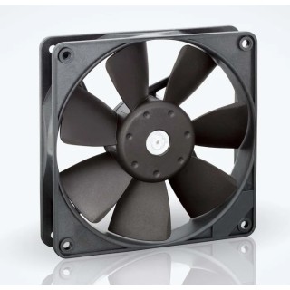 ebm-papst 4400 F Series Compact High-Performance Axial Fan, 12V DC, 720 mW, 72 m³/h, IP20, 119 mm Square Frame 