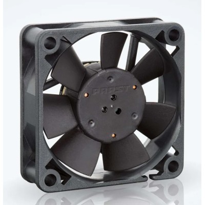 ebm-papst 500 F Series Axial Fan, 12V DC, 20 m³/h Airflow, 1 W Power, 80 mA Max, IP20, 50 mm x 50 mm x 15 mm IP20