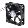 ebm-papst 600 F Series Ball Bearing DC Axial Fan, Rectangular Frame, 12V DC, 1 W, 27 m³/h, 3900 RPM, 60 mm x 60 612 F/2-638
