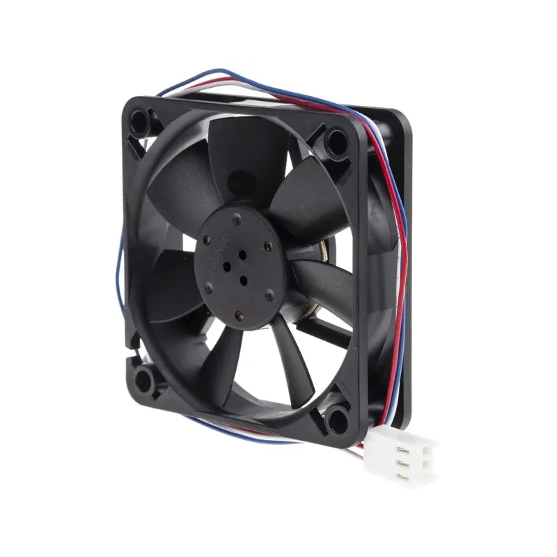 ebm-papst 600 F Series Ball Bearing DC Axial Fan, Rectangular Frame, 12V DC, 1 W, 27 m³/h, 3900 RPM, 60 mm x 60 612 F/2-638