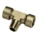 Legris Pneumatic Brass Pipe Fitting Male Stud Tee R 1/2 inch to Male G 1/2 inch 250 bar Operating Pressure 0158 21 21