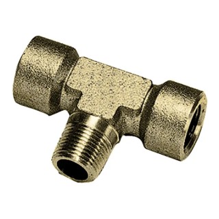 Legris Pneumatic Brass Pipe Fitting Male Stud Tee R 1/2 inch to Male G 1/2 inch 250 bar Operating Pressure 0158 21 21