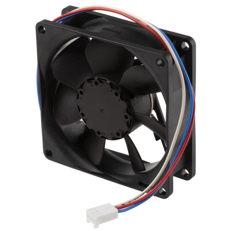 ebm-papst 8400 N Series DC Axial Fan, 12V DC, 78 m³/h Air Flow, 2.2 W Power, IP68, 80 mm Frame, Model 