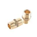 Legris Pneumatic Brass Pipe Fitting Straight Threaded Male R 1/2 in to Male R 1/2 in Adapter 0121 21 21