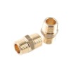 Legris Pneumatic Brass Pipe Fitting Straight Threaded Male R 1/2 in to Male R 1/2 in Adapter 0121 21 21
