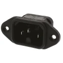 Bulgin C16 Straight Flange IEC Connector, 250V, 10A PX0590/63