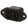 Bulgin C16 Straight Flange IEC Connector, 250V, 10A PX0590/63