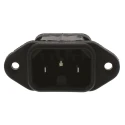 Bulgin C16 Straight Flange IEC Connector, 250V, 10A PX0590/63