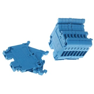 Entrelec SNA Series Feed Through Terminal Block Blue, 2.5mm² Cable CSA, 1-Level, Screw Termination 1SNA125486R0500