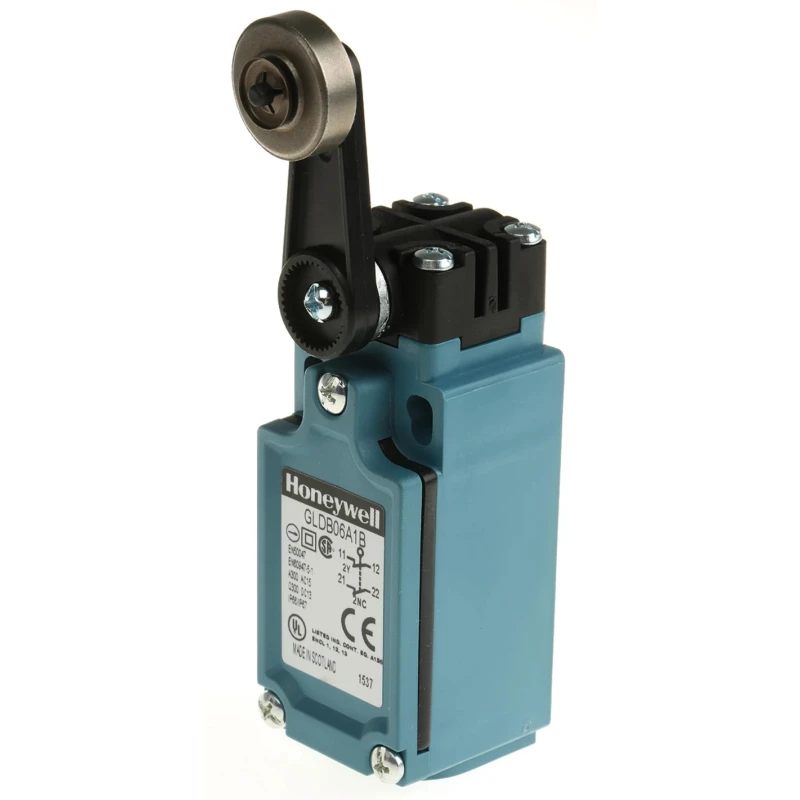 Honeywell GLD Series Metal Roller Limit Switch DPST, IP66, Fibreglass Reinforced Thermoplastic Housing GLDB06A1B