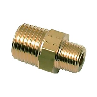 Legris Pneumatic Fitting Brass Pipe Fitting Straight Threaded Male R 3/4 in to Male R 3/8 in Adapter 0121 27 17