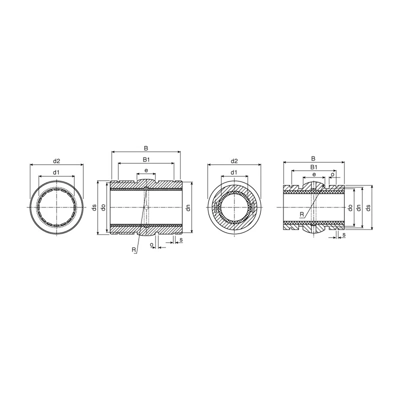 Igus Self Compensating Aluminium Bearing with 12 mm ID 21.8 mm OD 31.9 mm Length, Dynamic Load 960N, Static Load RJUM-03-12